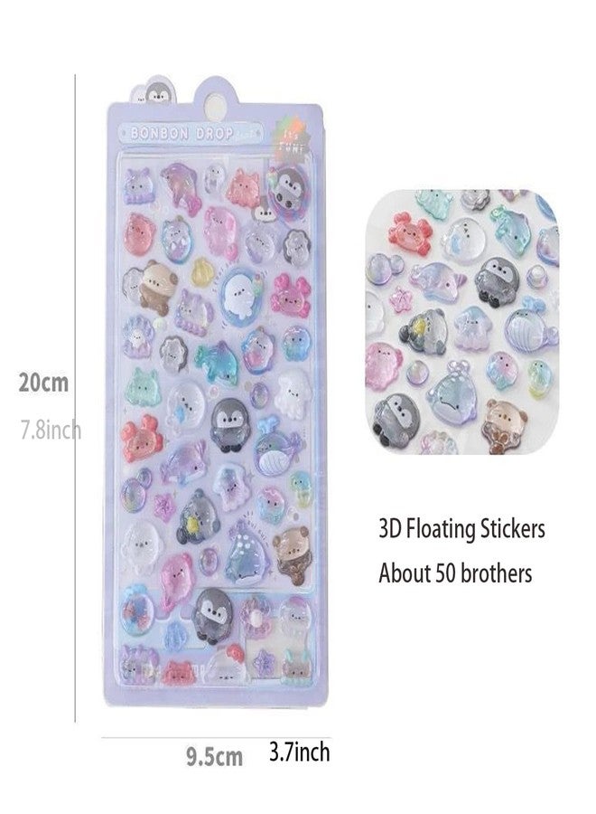 EUGFI Fantastic 3D Floating Stickers for Creative Fun and Variety Perfect for Scrapbooking Home Decor Gifts and Arts and Crafts Projects Colorful Self Adhesive Stickers for All Occasions - Image 2